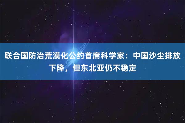 联合国防治荒漠化公约首席科学家：中国沙尘排放下降，但东北亚仍不稳定